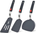 Beijiyi Silicone Spatula Turner Set of 3. 600°F Heat Resistant.