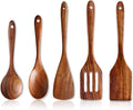 Wooden Spoons for Cooking Kitchen Utensil Set Non Toxic Acacia Wood Spatula