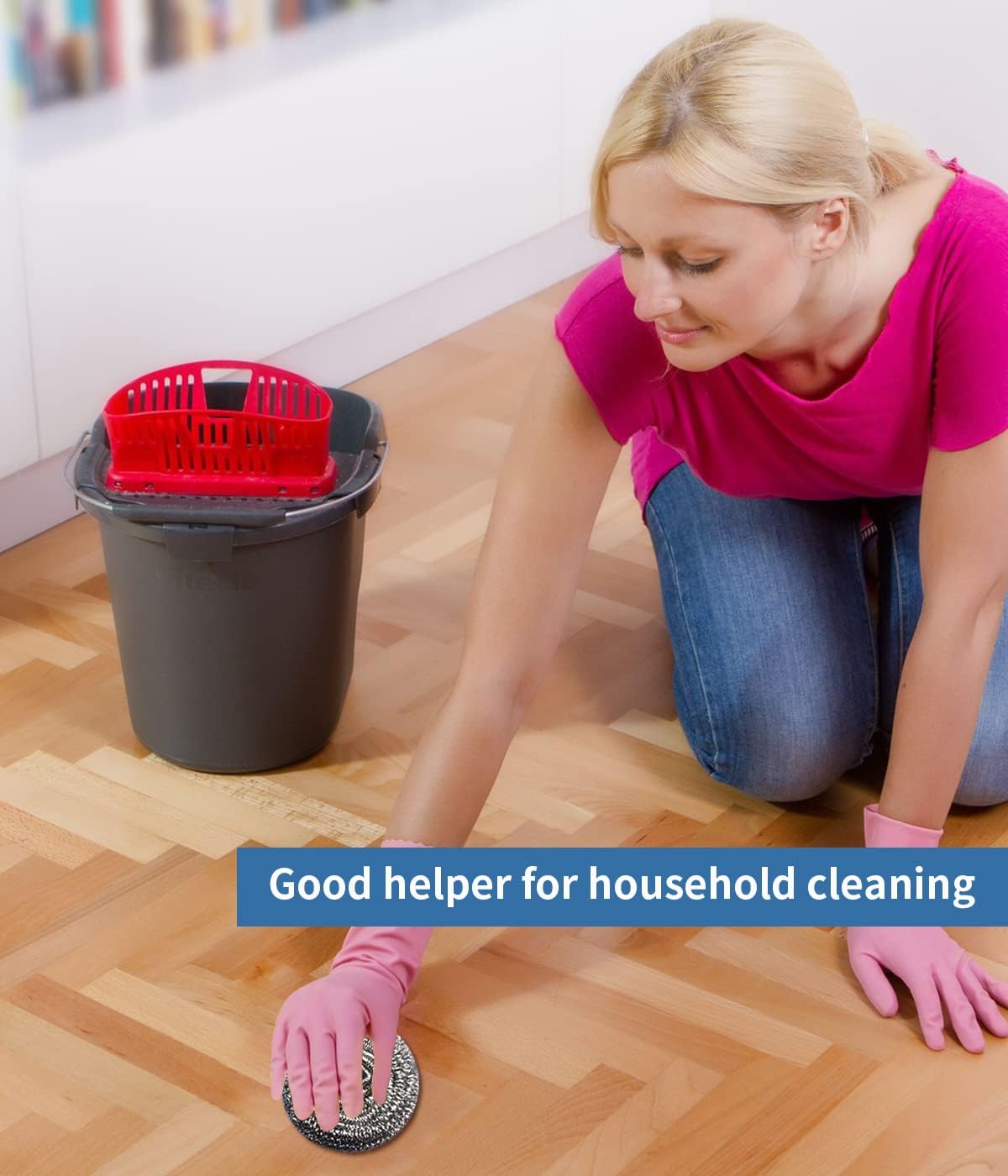 Docduet 6Pcs Steel Wool Scrubbers - Flexible Scrubber Pads for Cleaning Dishes.