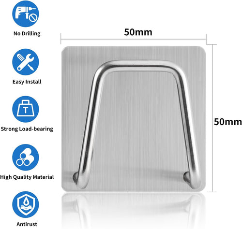 Luckyiren 2-Pack Stainless Steel Sponge Holder for Kitchen Sink - Rustproof Brushed SUS304 Sponge Caddy Organizer.