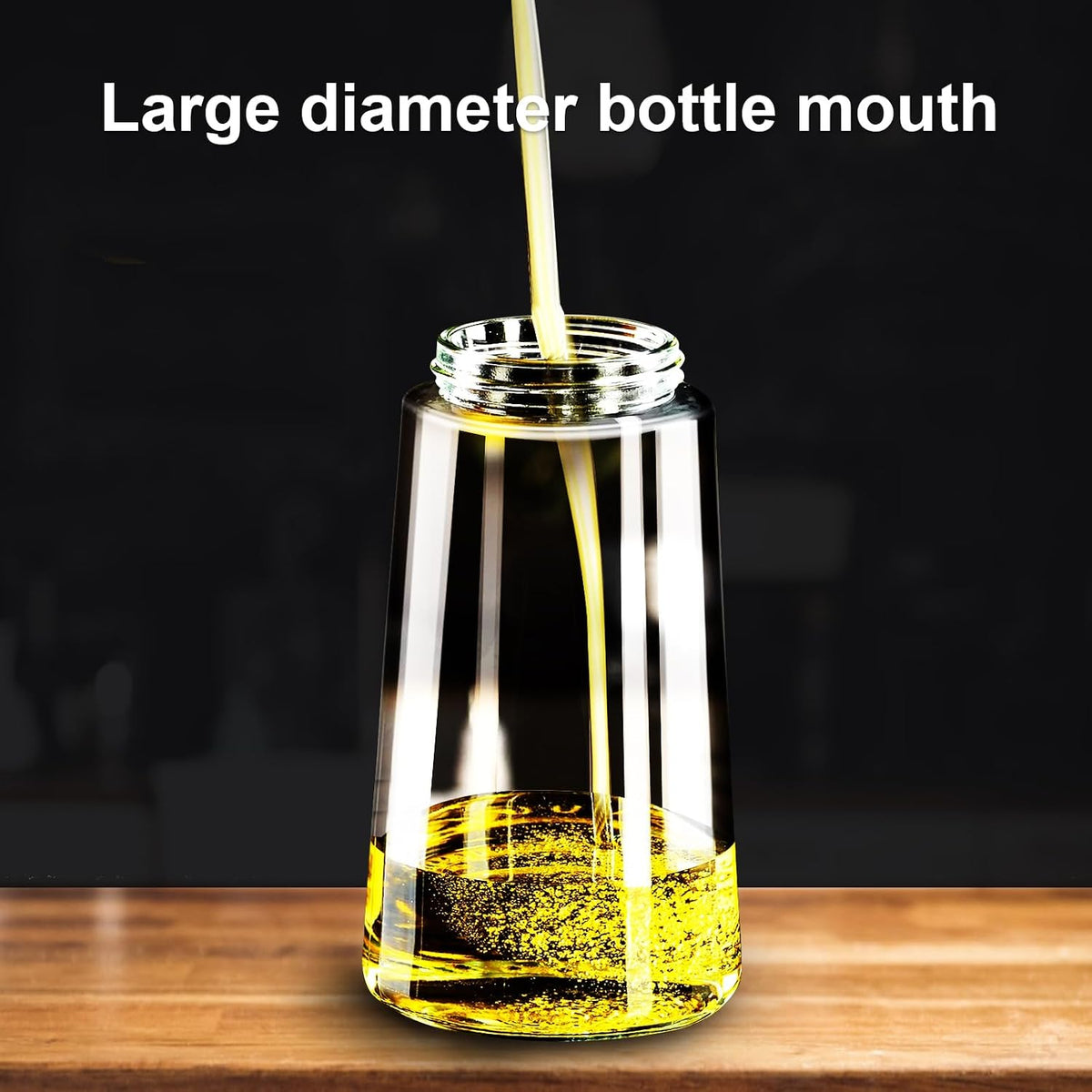 2 in 1 Glass Oil Sprayer & Dispenser.16oz/470ml Olive Cooking.