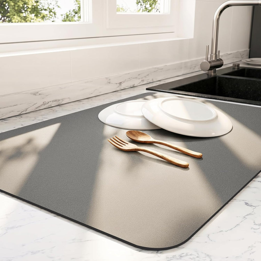 Ecotrim - Dish Drying Mat for Kitchen Counter | Coffee Bar Mat for Countertops